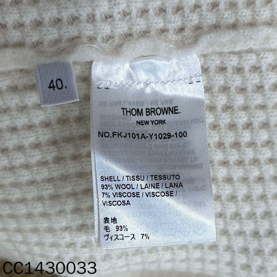 Thom Browne Thom Browne Wool Striped Brown Coat M Women Size M / US 6-8 / IT 42-44 - 5 Thumbnail