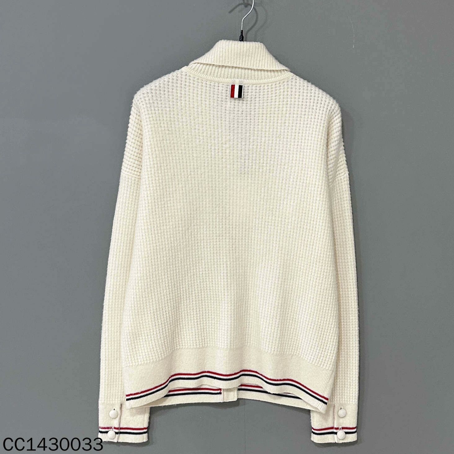 Thom Browne Thom Browne Wool Striped Brown Coat M Women Size M / US 6-8 / IT 42-44 - 3 Thumbnail