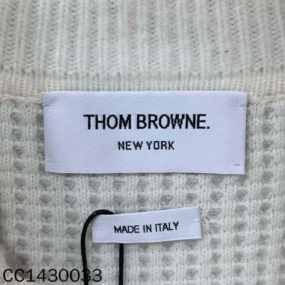 Thom Browne Thom Browne Wool Striped Brown Coat M Women Size M / US 6-8 / IT 42-44 - 4 Thumbnail