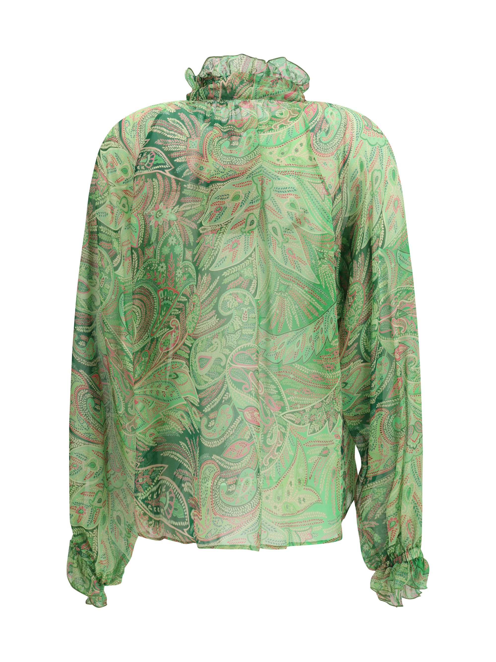 Etro Paisley ruffled Shirt Size M / US 6-8 / IT 42-44 - 2 Thumbnail
