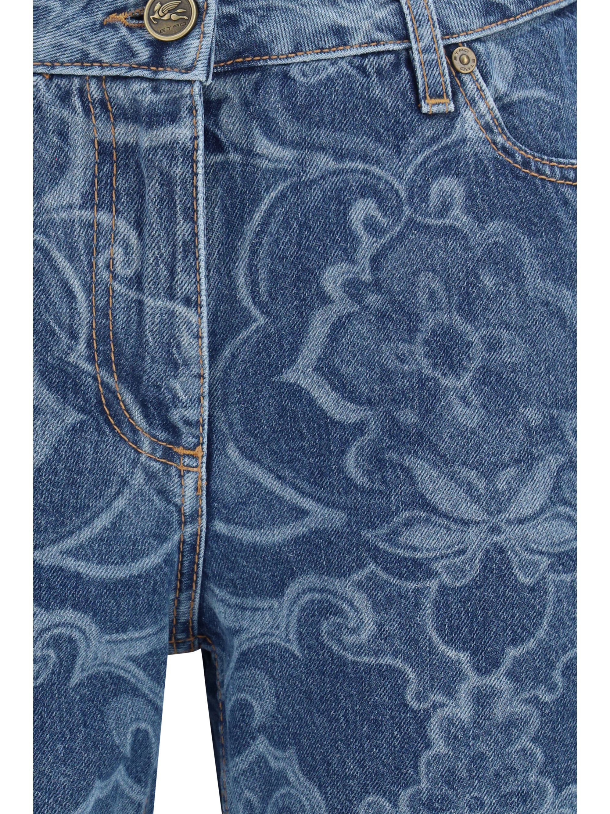 Etro Ornamental jacquard denim Jeans Size 27" / US 4 / IT 40 - 3 Thumbnail