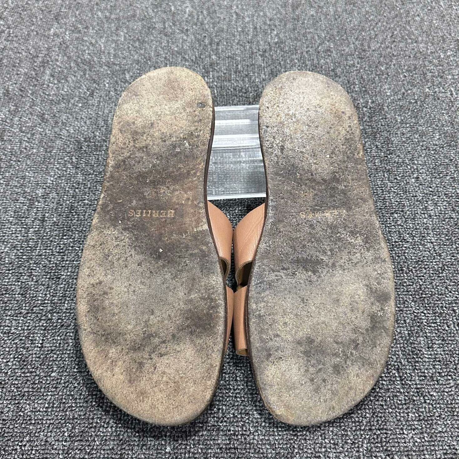Hermes Hermes Brown Sandals 38.5 Women Size US 7.5 / IT 37.5 - 6 Thumbnail