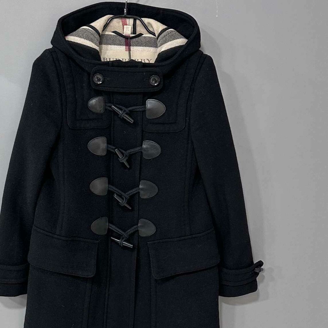Burberry Burberry Wool Black Coat M Women Size M / US 6-8 / IT 42-44 - 2 Thumbnail