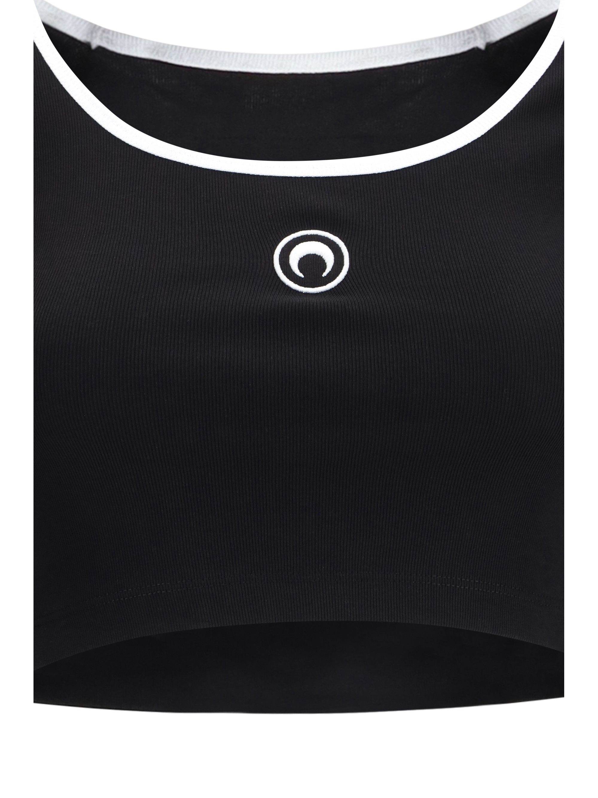Marine Serre Moon logo bicolor jersey roundneck T-Shirt Size M / US 6-8 / IT 42-44 - 3 Thumbnail