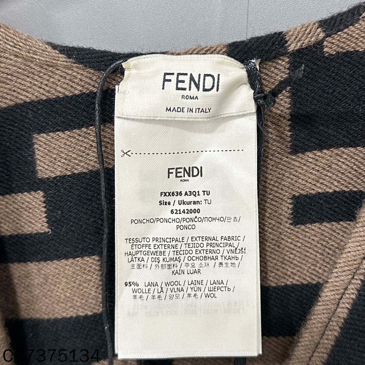 Fendi Fendi Scarf one size Men Size ONE SIZE - 4 Thumbnail