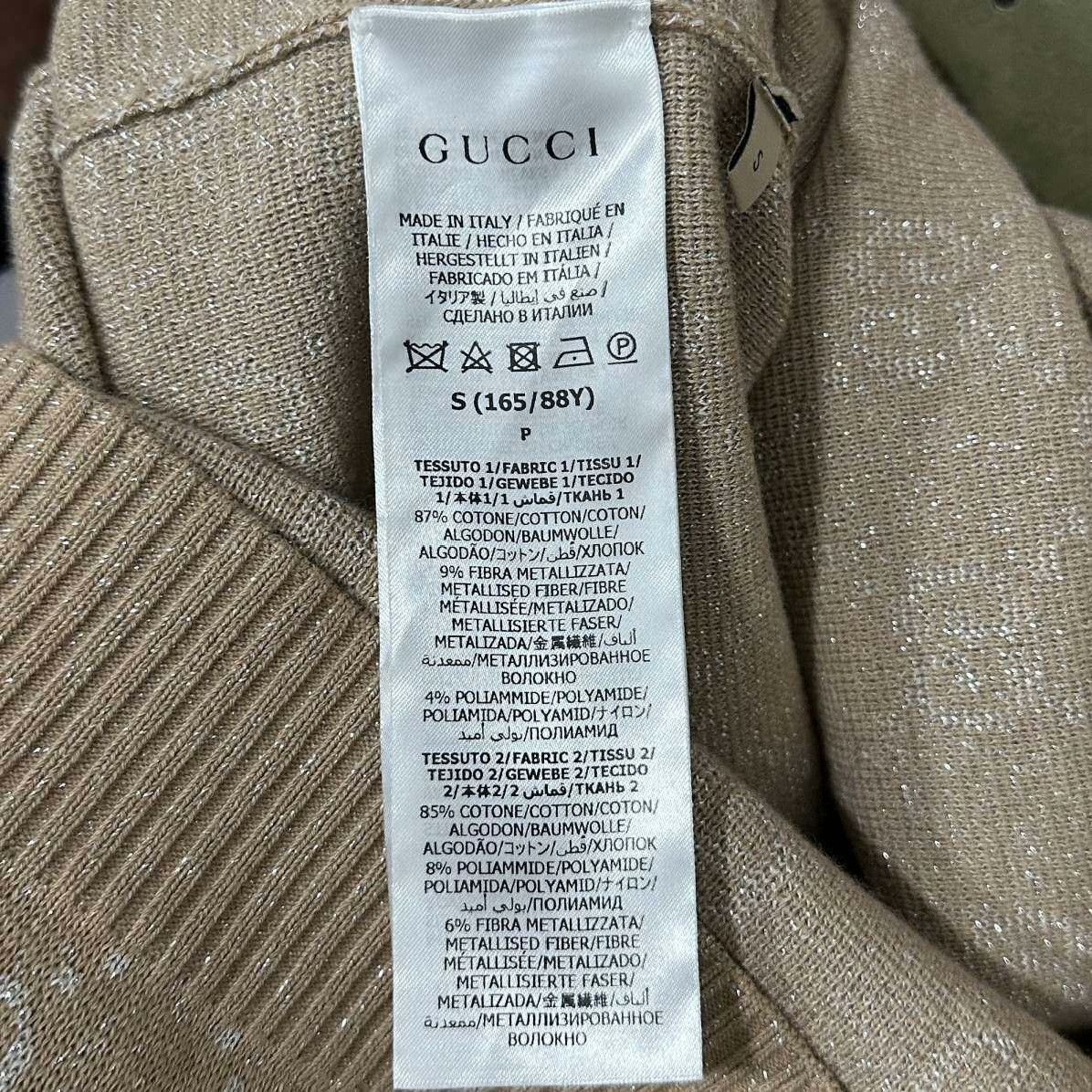 Gucci Gucci Gold T-Shirt S Women Size S / US 4 / IT 40 - 4 Thumbnail