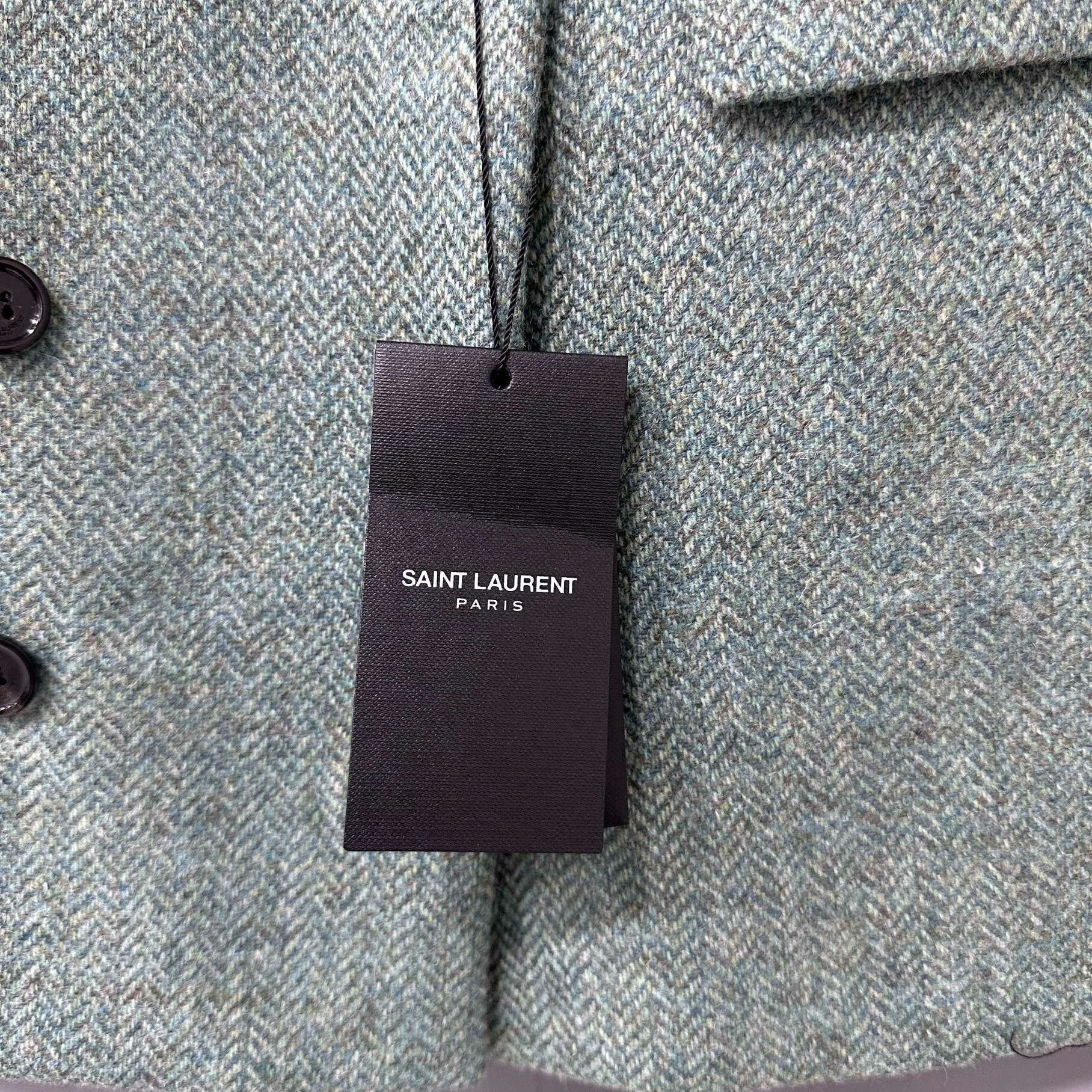 Saint Laurent Paris Saint Laurent Paris Formal Green Jacket XS Women Size XS / US 0-2 / IT 36-38 - 7 Thumbnail