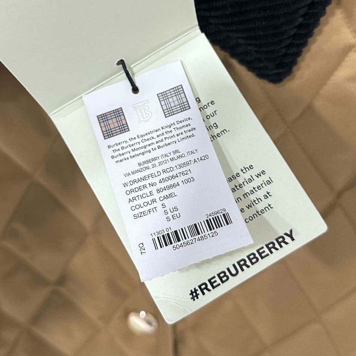 Burberry Burberry Cotton Yellow Heavy Coat s Men Size US S / EU 44-46 / 1 - 7 Thumbnail