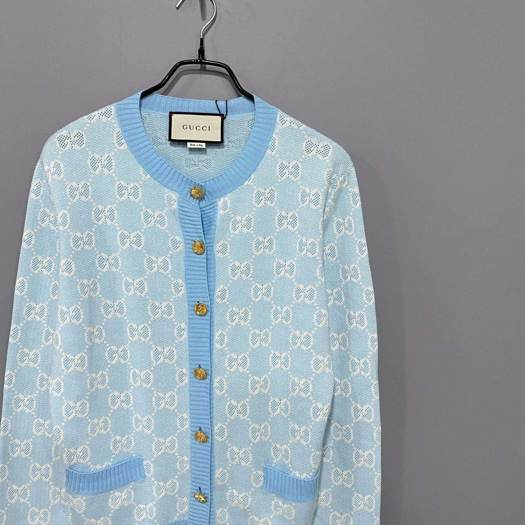 Gucci Gucci Blue Sweater S Women Size S / US 4 / IT 40 - 2 Thumbnail