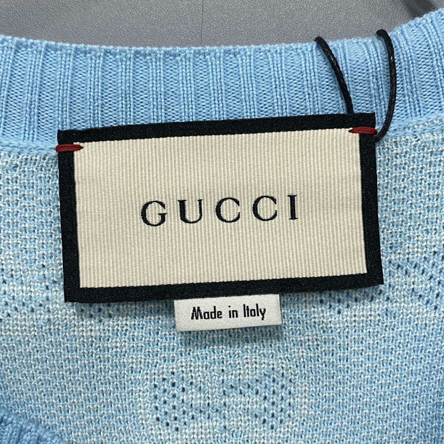 Gucci Gucci Blue Sweater S Women Size S / US 4 / IT 40 - 4 Thumbnail