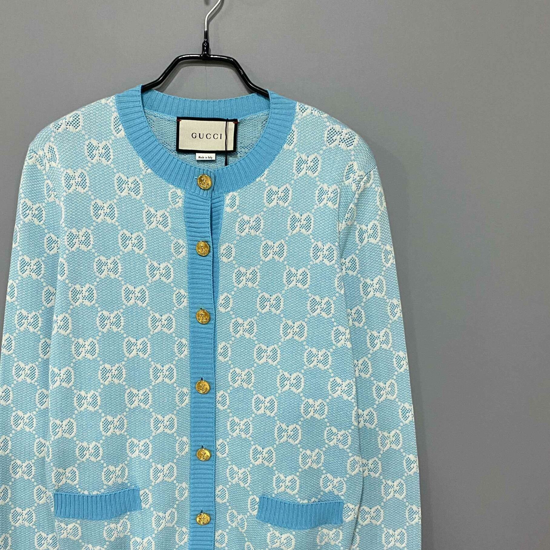 Gucci Gucci Blue Sweater S Women Size S / US 4 / IT 40 - 2 Thumbnail
