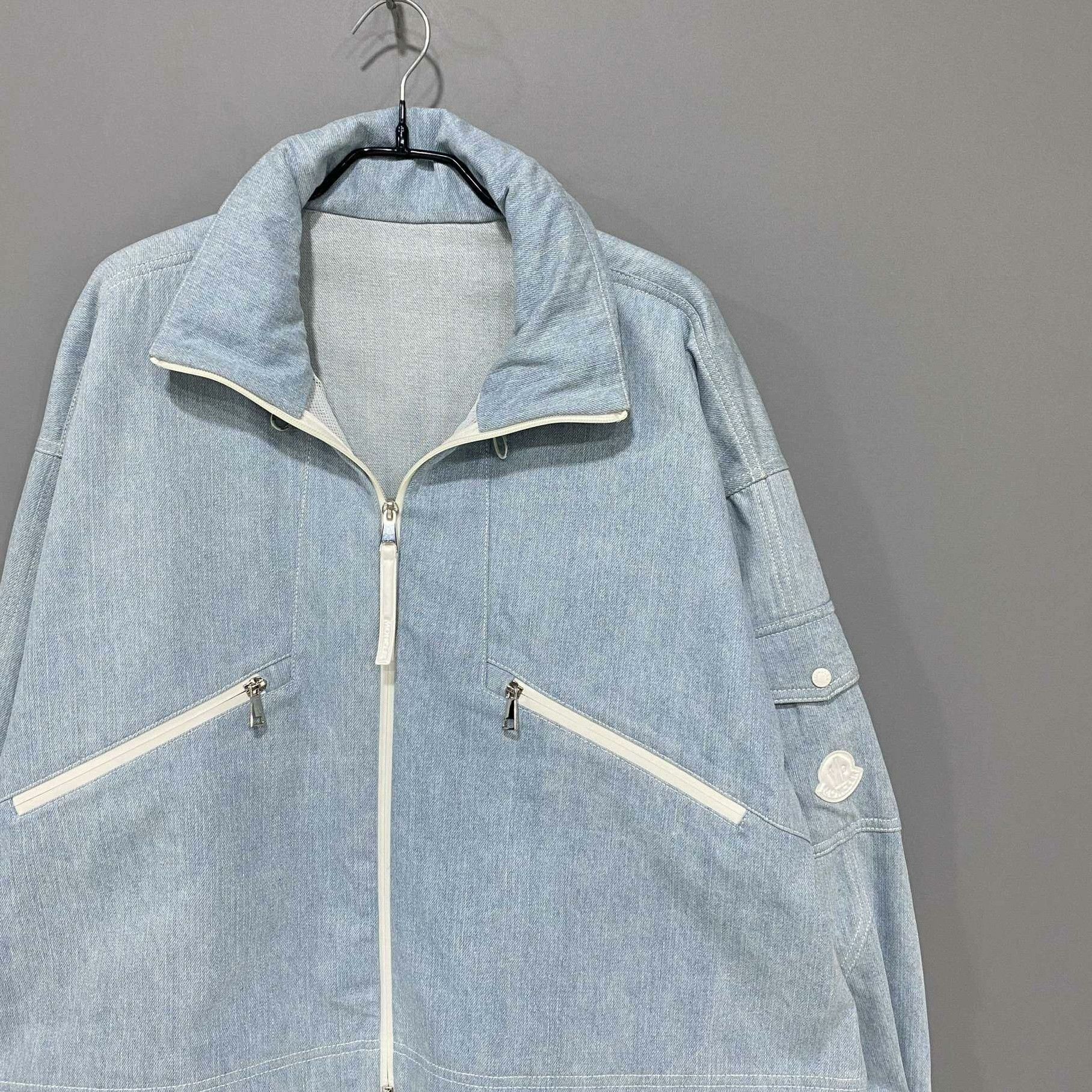 Moncler Moncler Denim Blue Jacket S Women Size S / US 4 / IT 40 - 2 Thumbnail