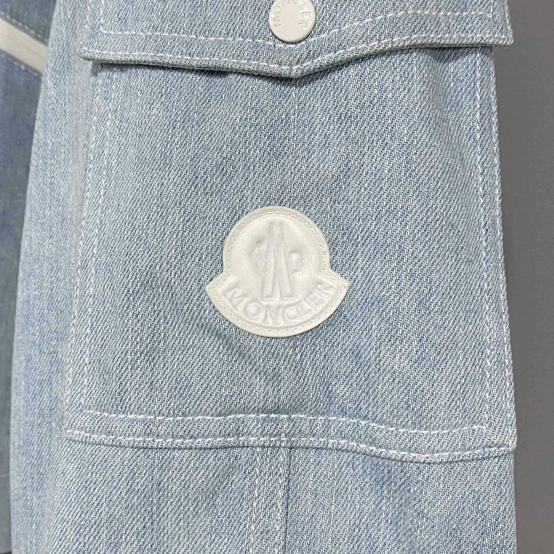 Moncler Moncler Denim Blue Jacket S Women Size S / US 4 / IT 40 - 6 Thumbnail