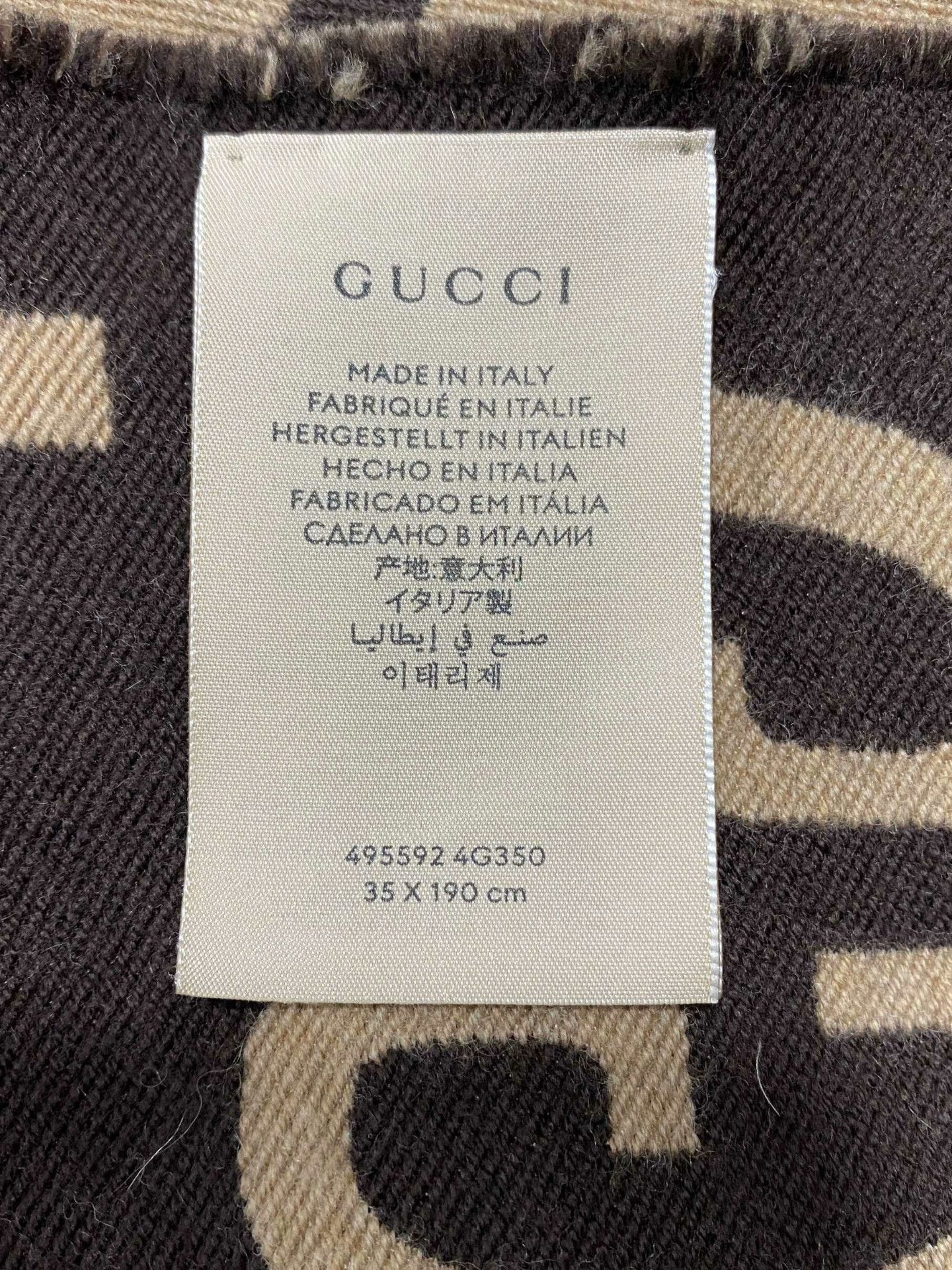 Gucci Gucci Brown Scarf 37 Men Size ONE SIZE - 4 Thumbnail