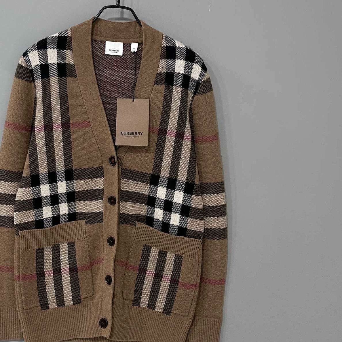 Burberry Burberry Wool Plaid Brown Sweater XS Women Size XS / US 0-2 / IT 36-38 - 2 Thumbnail