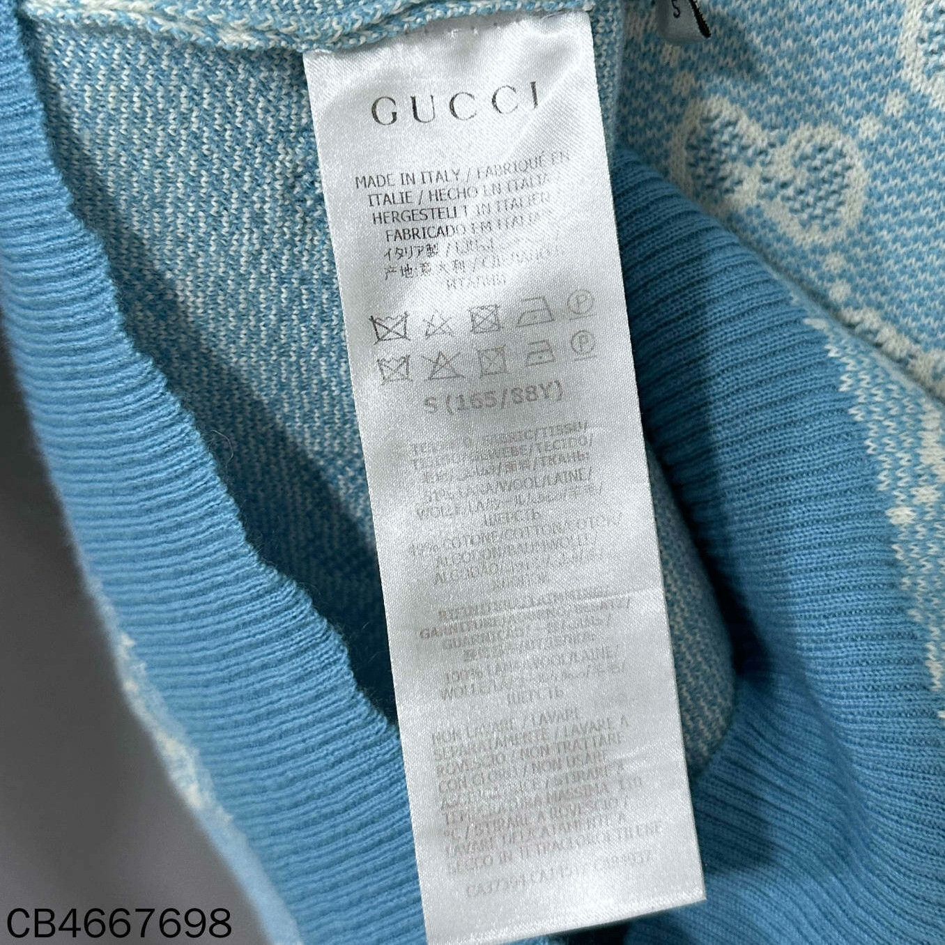 Gucci Gucci Knit Blue Sweater S Women Size S / US 4 / IT 40 - 4 Thumbnail