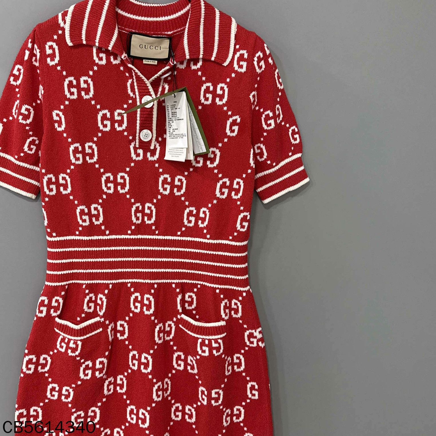 Gucci Gucci Knit Red T-Shirt M Women Size M / US 6-8 / IT 42-44 - 2 Thumbnail