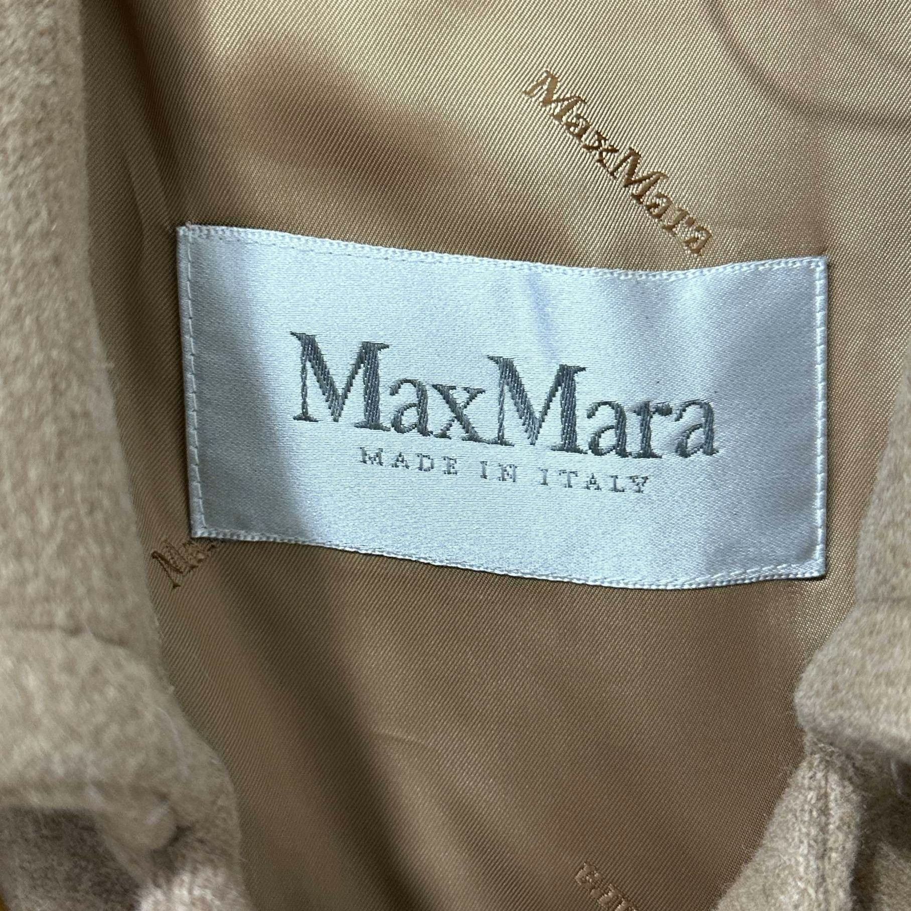 Max Mara Max Mara Wool Brown Coat S Women Size S / US 4 / IT 40 - 5 Thumbnail