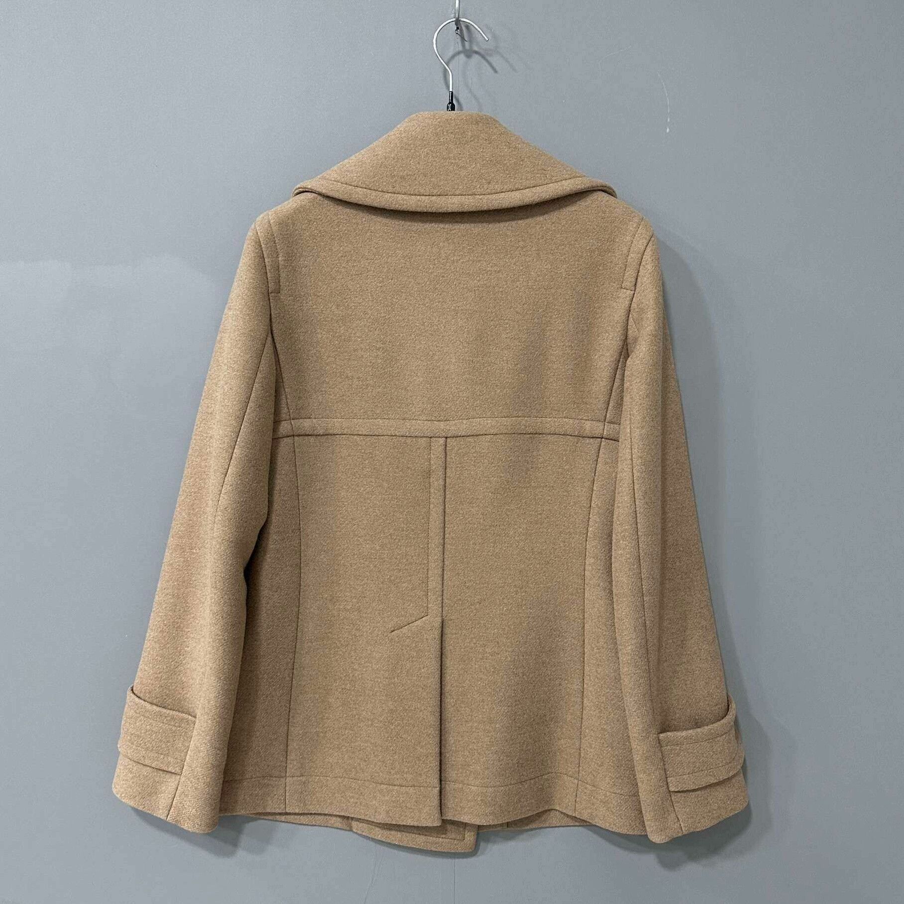 Max Mara Max Mara Wool Brown Coat S Women Size S / US 4 / IT 40 - 3 Thumbnail