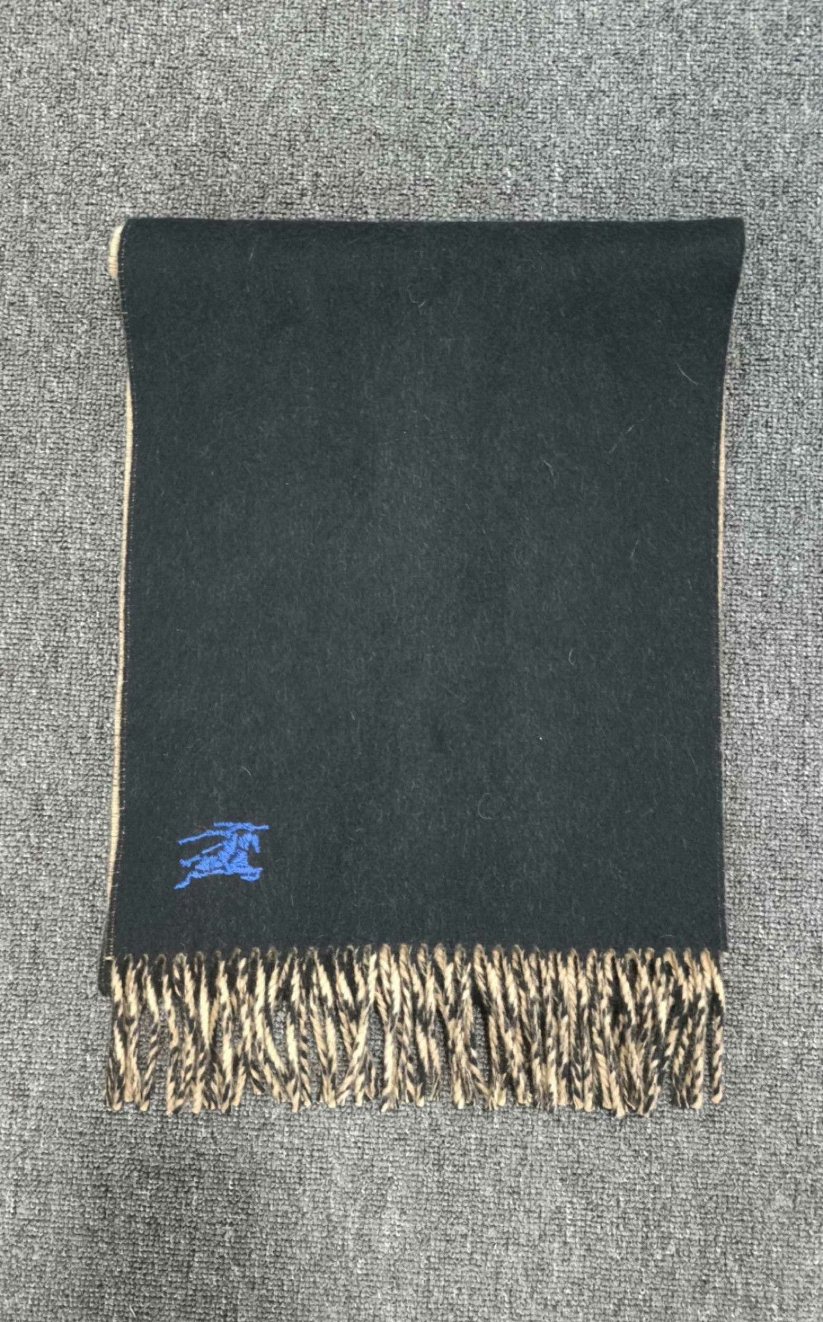 Burberry Burberry Embroidered Brown Scarf one size Men Size ONE SIZE - 2 Thumbnail