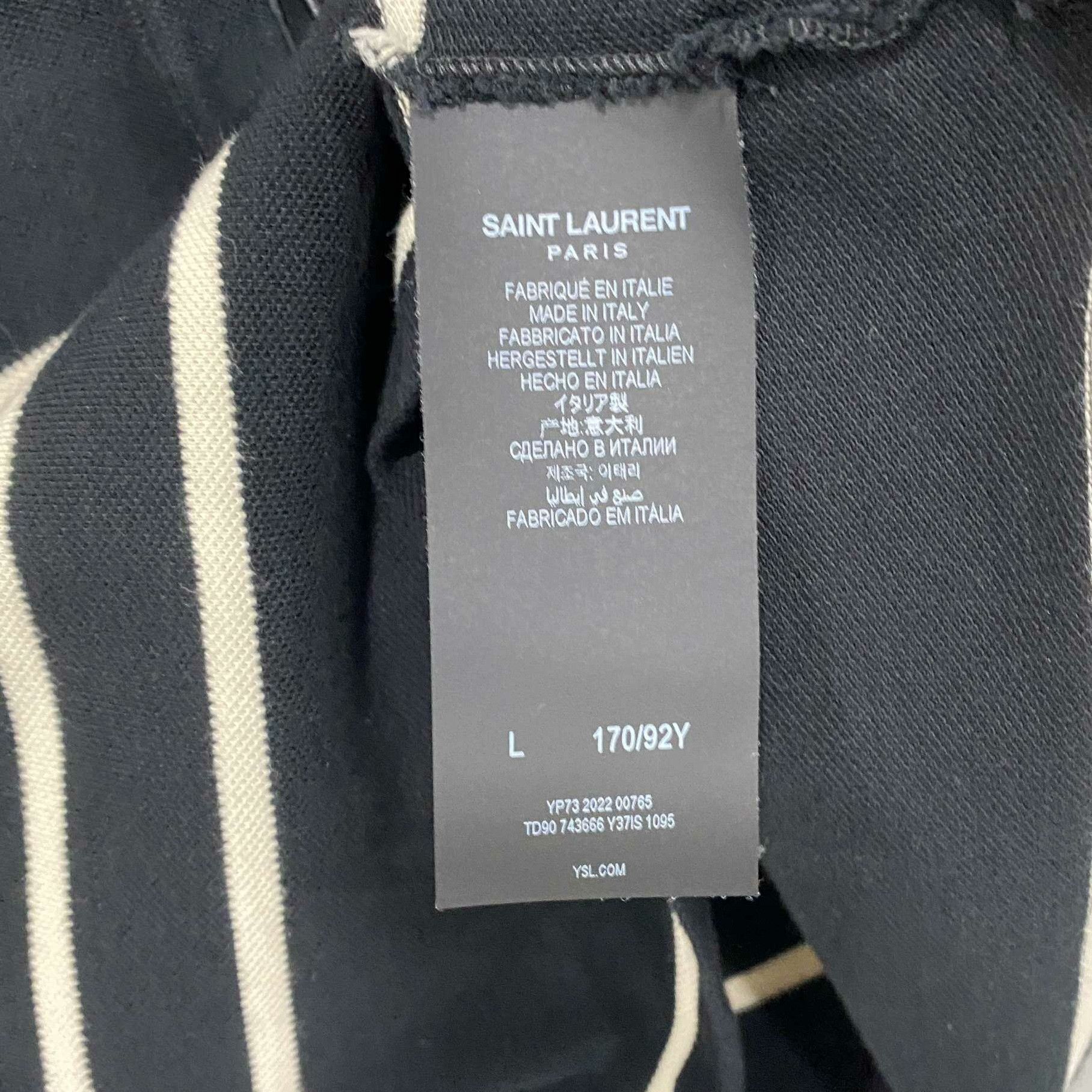Saint Laurent Paris Saint Laurent Paris Retro Embroidered T-Shirt L Women Size L / US 10 / IT 46 - 5 Thumbnail