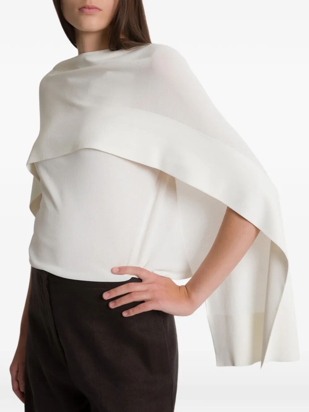 Alberta Ferretti CAPE SHIRT Size M / US 6-8 / IT 42-44 - 4 Thumbnail