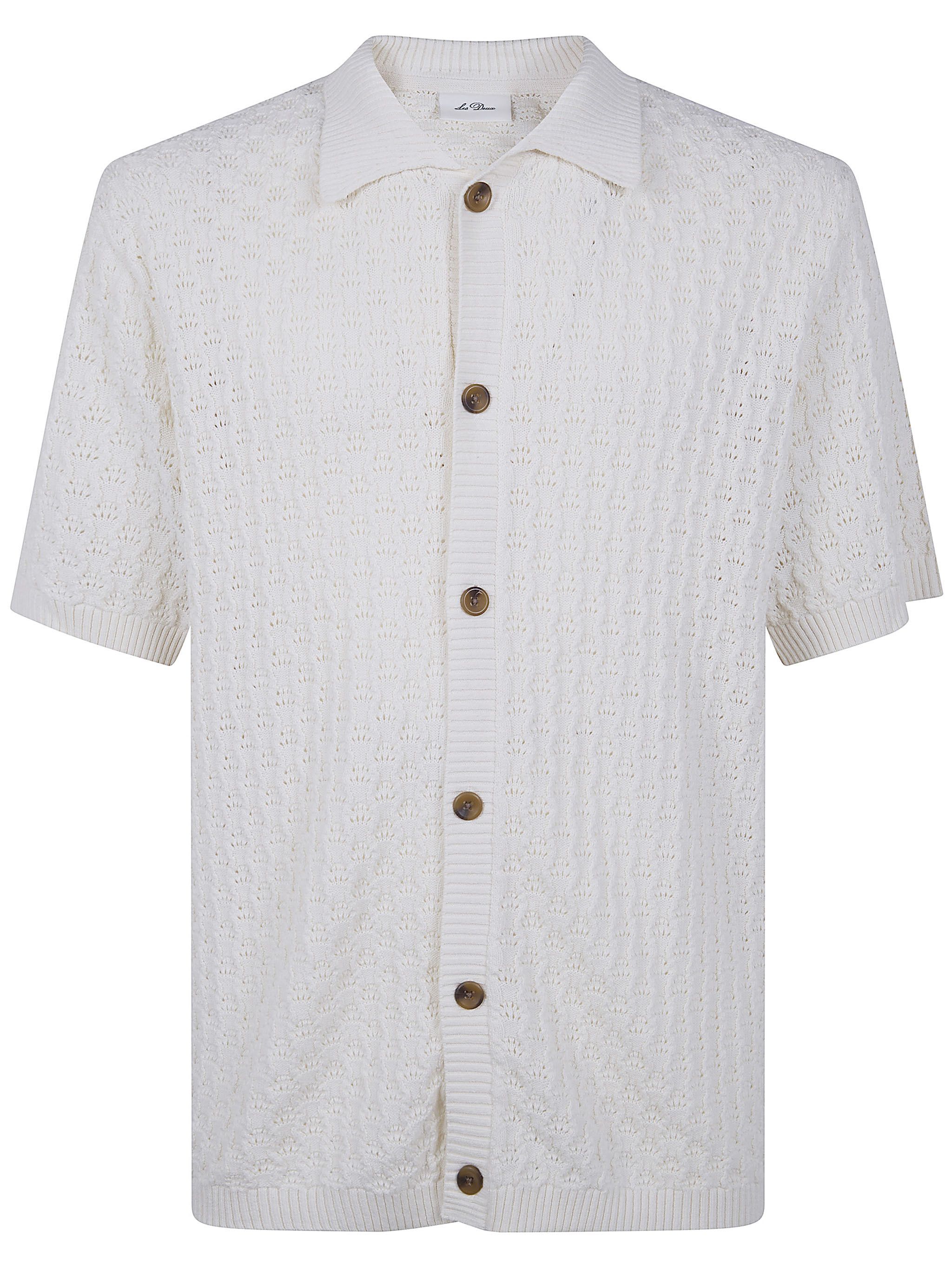 Les Deux "GESPERTUS" SHORT SLEEVES KNITTED SHIRT Size US L / EU 52-54 / 3 - 7 Thumbnail