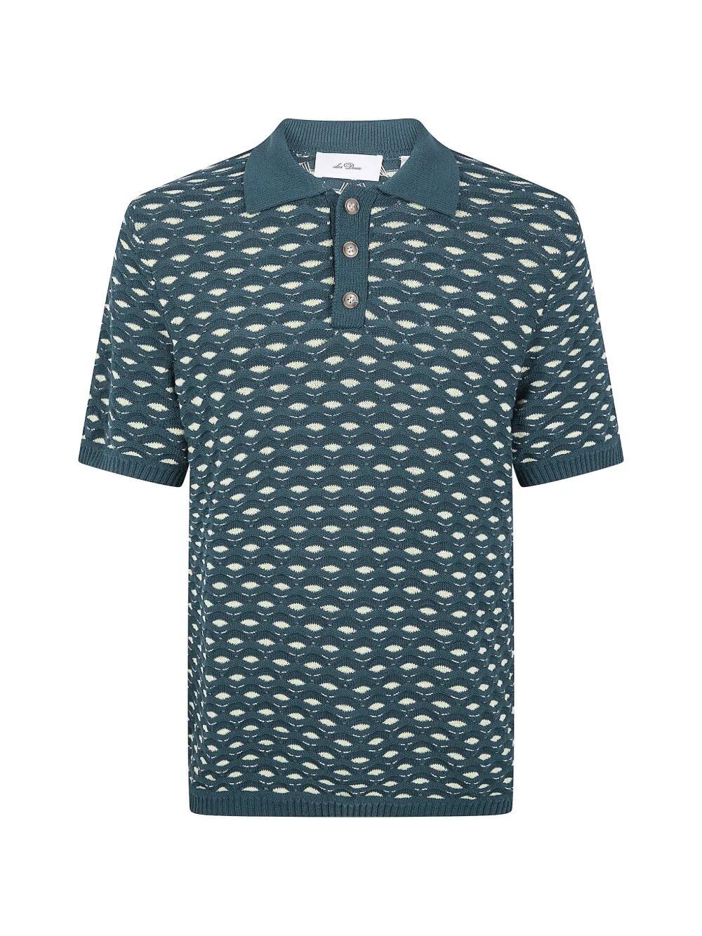 Les Deux "ESMAY" SHELL KNITTED POLO SHIRT Size US M / EU 48-50 / 2 - 4 Thumbnail