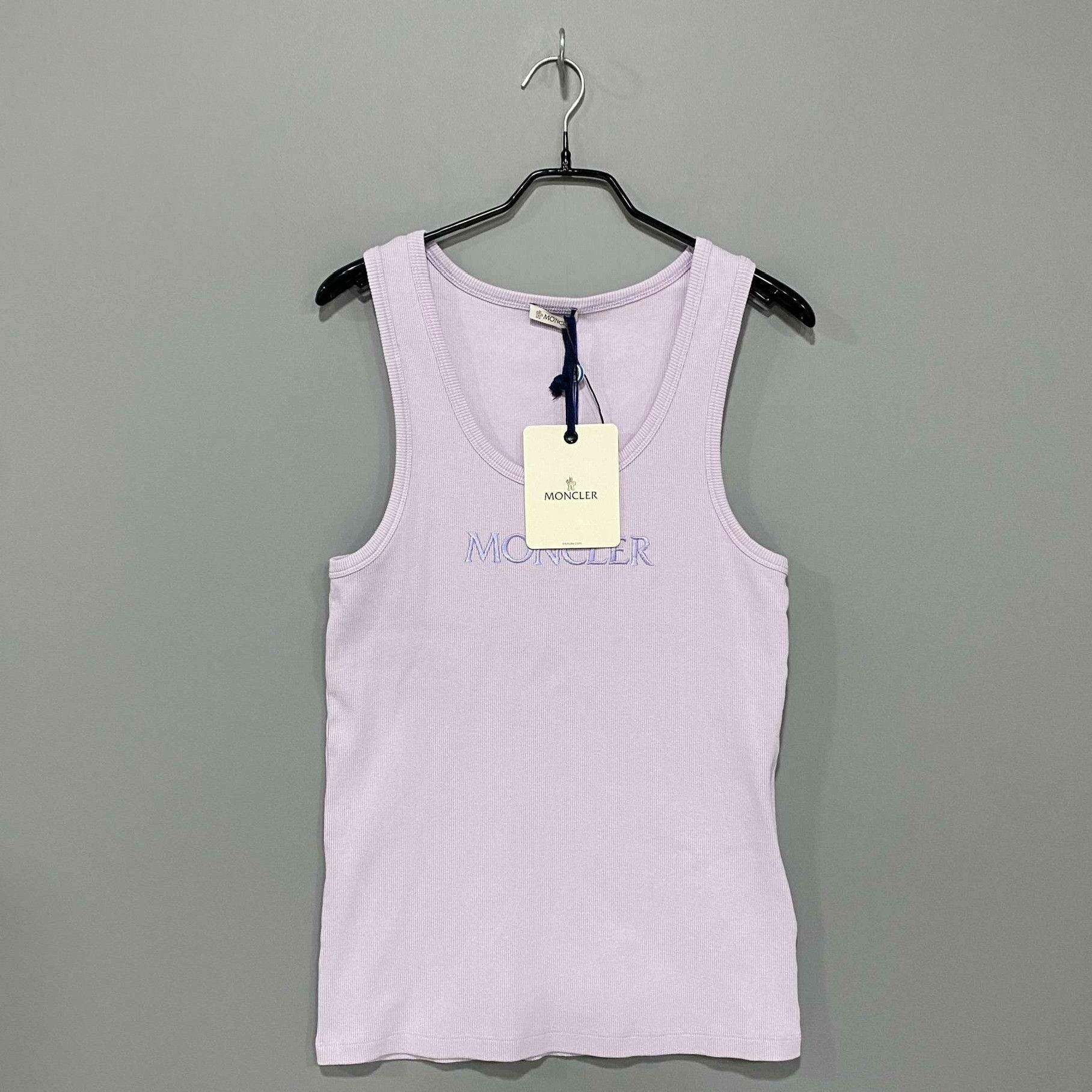 Moncler Moncler Retro Embroidered Purple Tank Top M Women Size M / US 6-8 / IT 42-44 - 2 Thumbnail