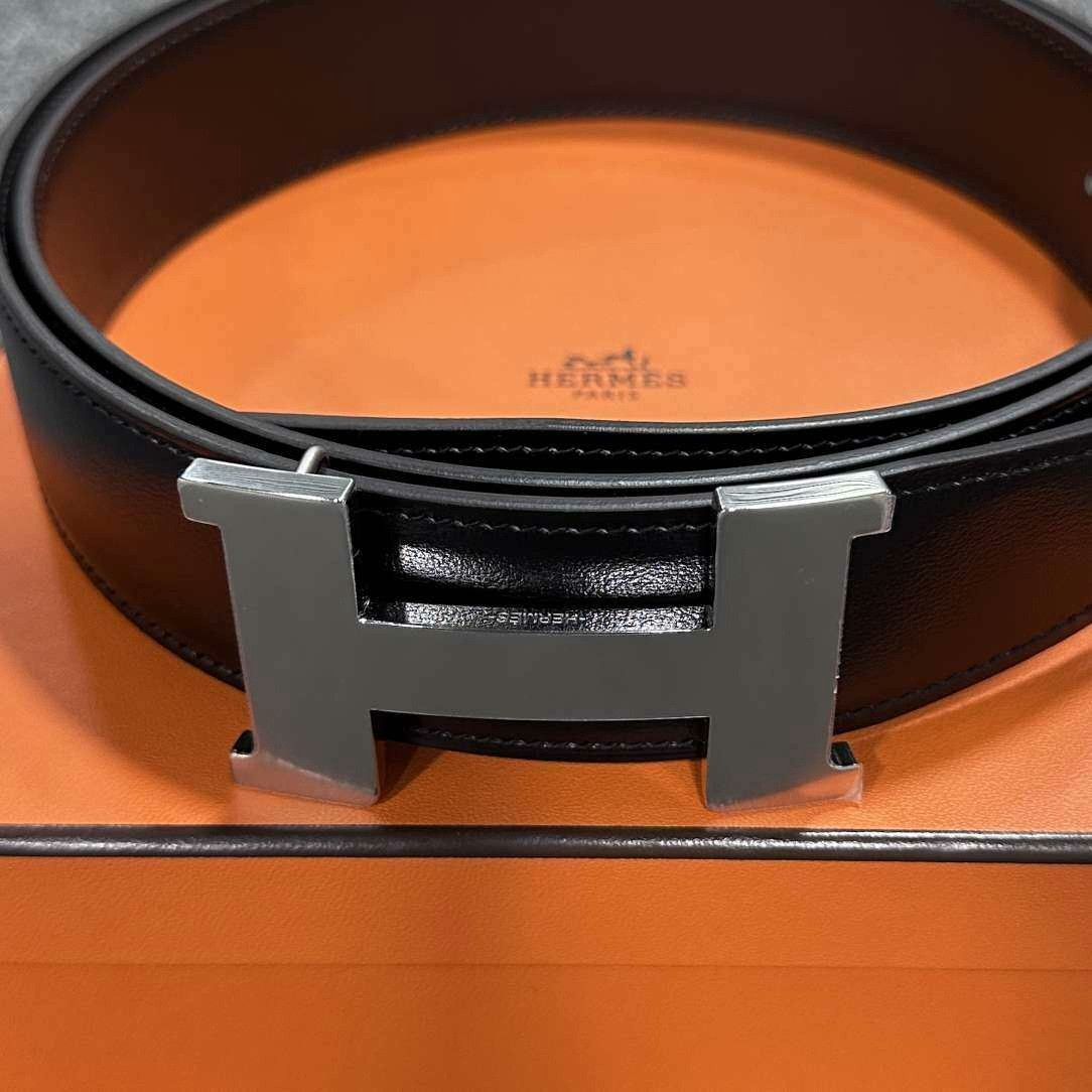 Hermes Hermes Casual Black Belt 38 Men Size ONE SIZE - 3 Thumbnail