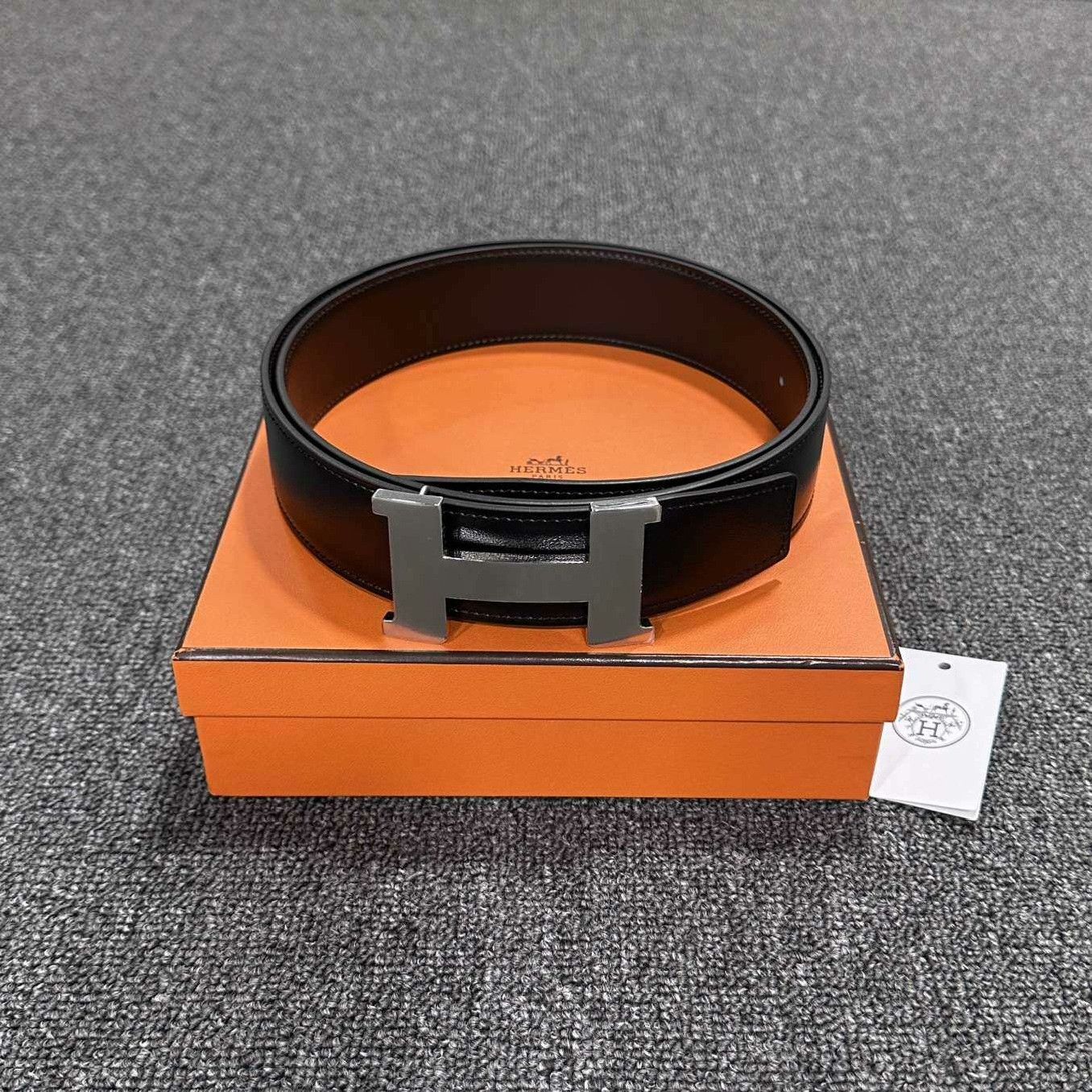 Hermes Hermes Casual Black Belt 38 Men Size ONE SIZE - 4 Thumbnail