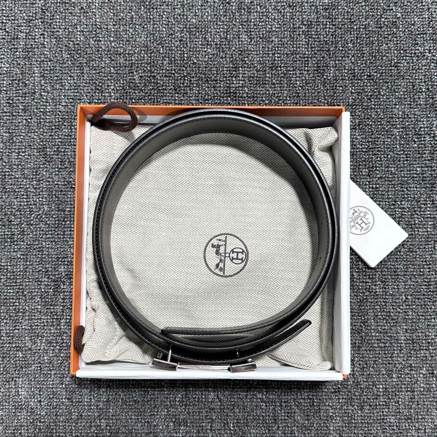 Hermes Hermes Casual Black Belt 38 Men Size ONE SIZE - 5 Thumbnail