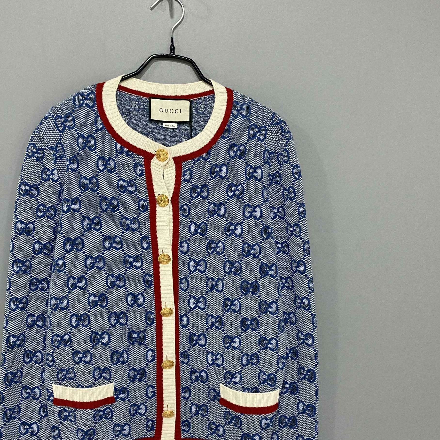 Gucci Gucci Retro Blue Sweater M Women Size M / US 6-8 / IT 42-44 - 2 Thumbnail