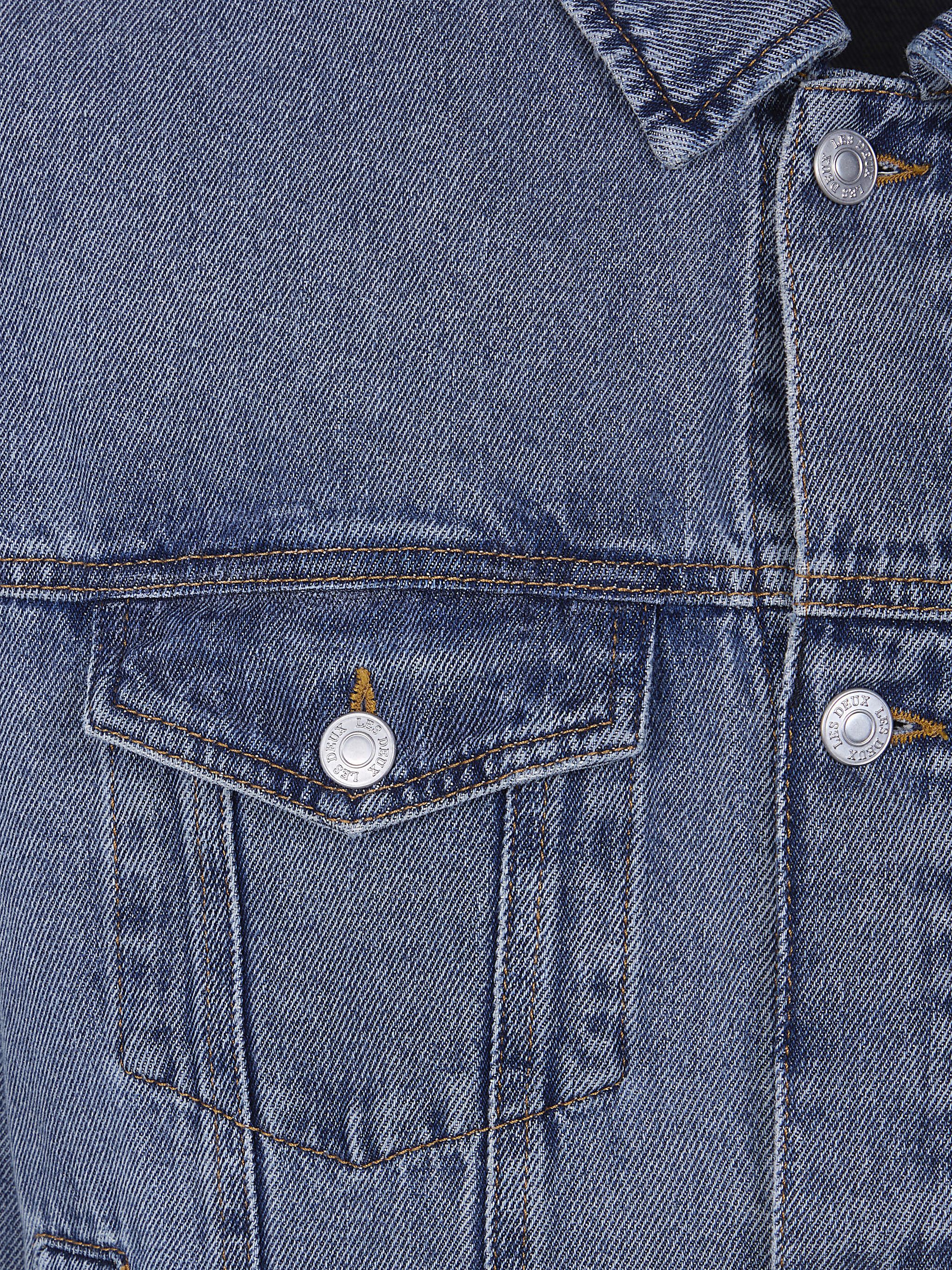 Les Deux "RALLY" ICE BLUE DENIM JACKET Size US S / EU 44-46 / 1 - 3 Thumbnail