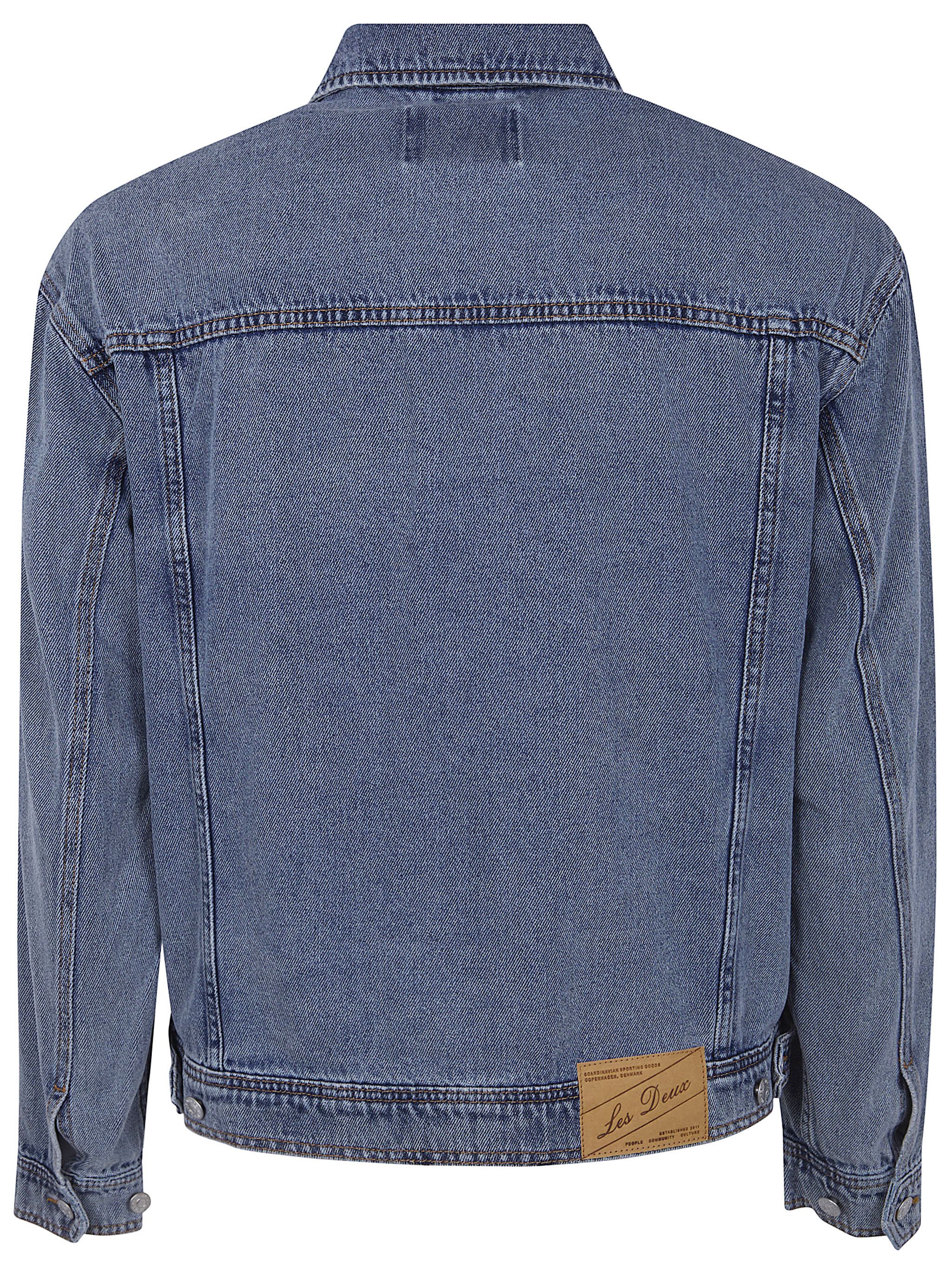 Les Deux "RALLY" ICE BLUE DENIM JACKET Size US S / EU 44-46 / 1 - 4 Thumbnail