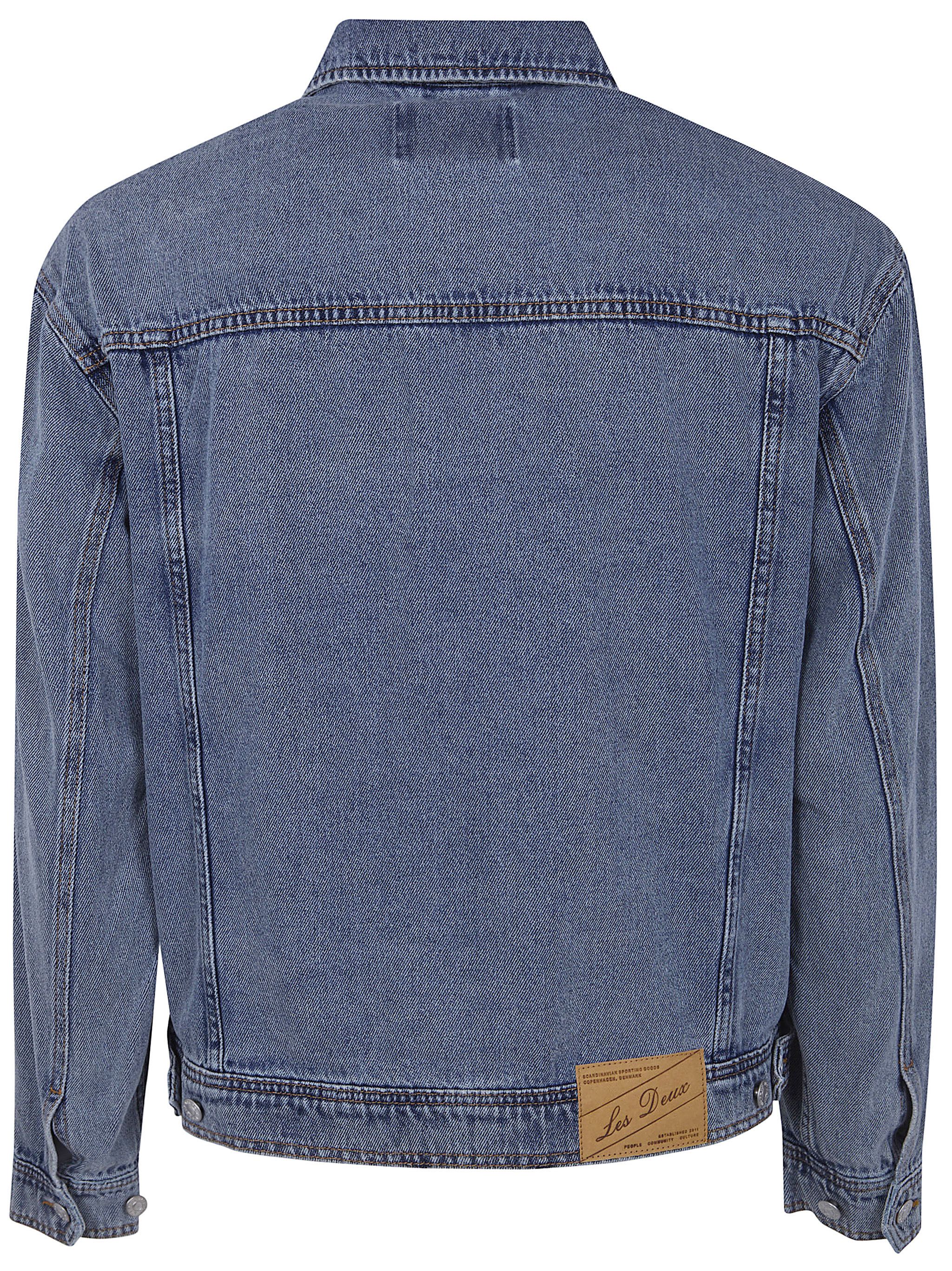 Les Deux "RALLY" ICE BLUE DENIM JACKET Size US S / EU 44-46 / 1 - 2 Thumbnail