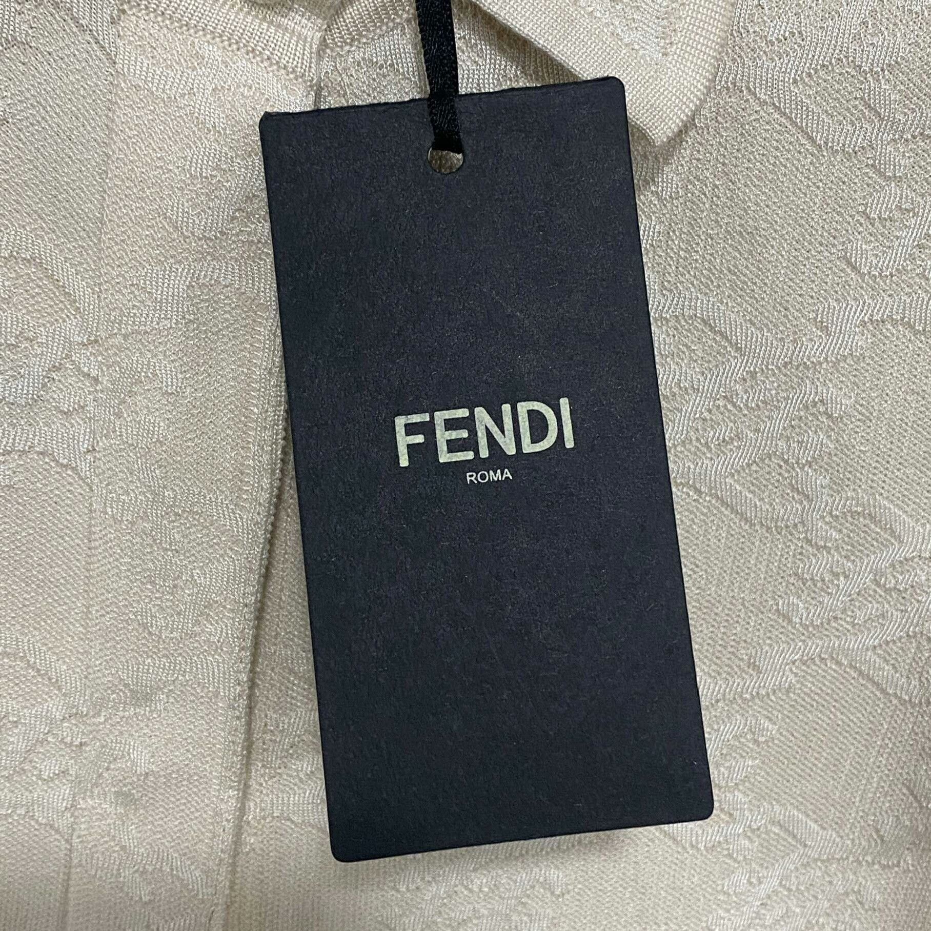 Fendi Fendi Knit Printed White Sweater 36 Women Size S / US 4 / IT 40 - 4 Thumbnail