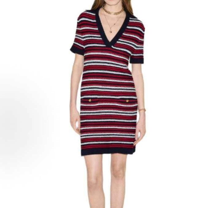 Gucci Gucci Striped Red Dress L Women Size L / US 10 / IT 46 - 6 Thumbnail