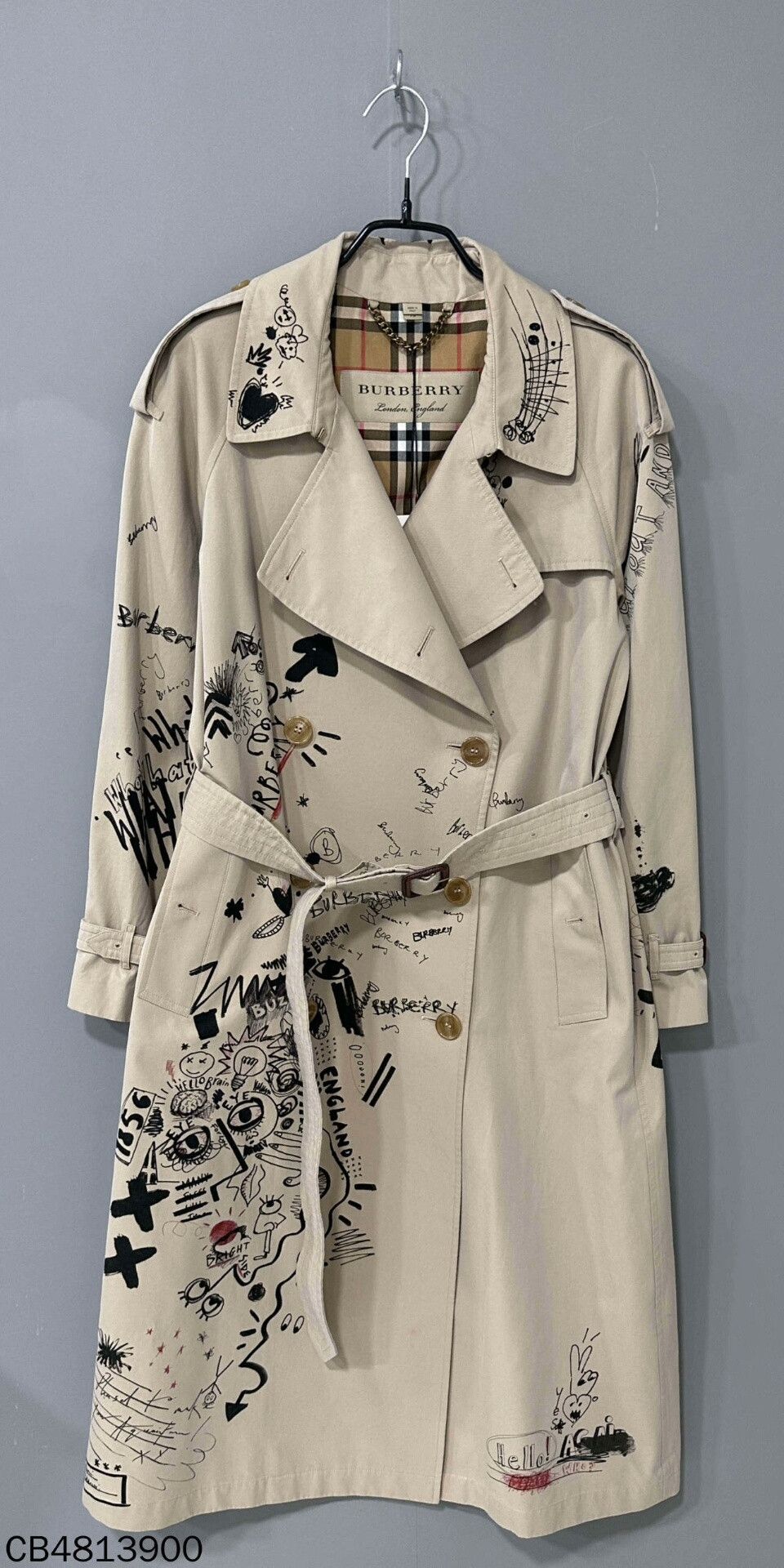 Burberry Burberry Graphic Plaid Coat 6 Women Size XS / US 0-2 / IT 36-38 - 2 Thumbnail