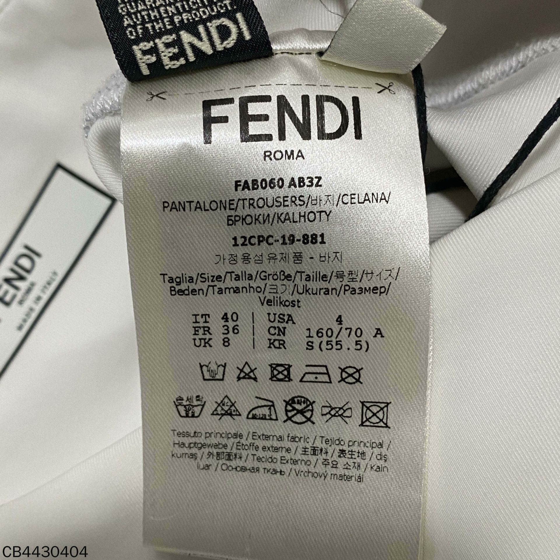 Fendi Fendi Retro Slim Fit Casual Pants L Men Size US 34 / EU 50 - 4 Thumbnail
