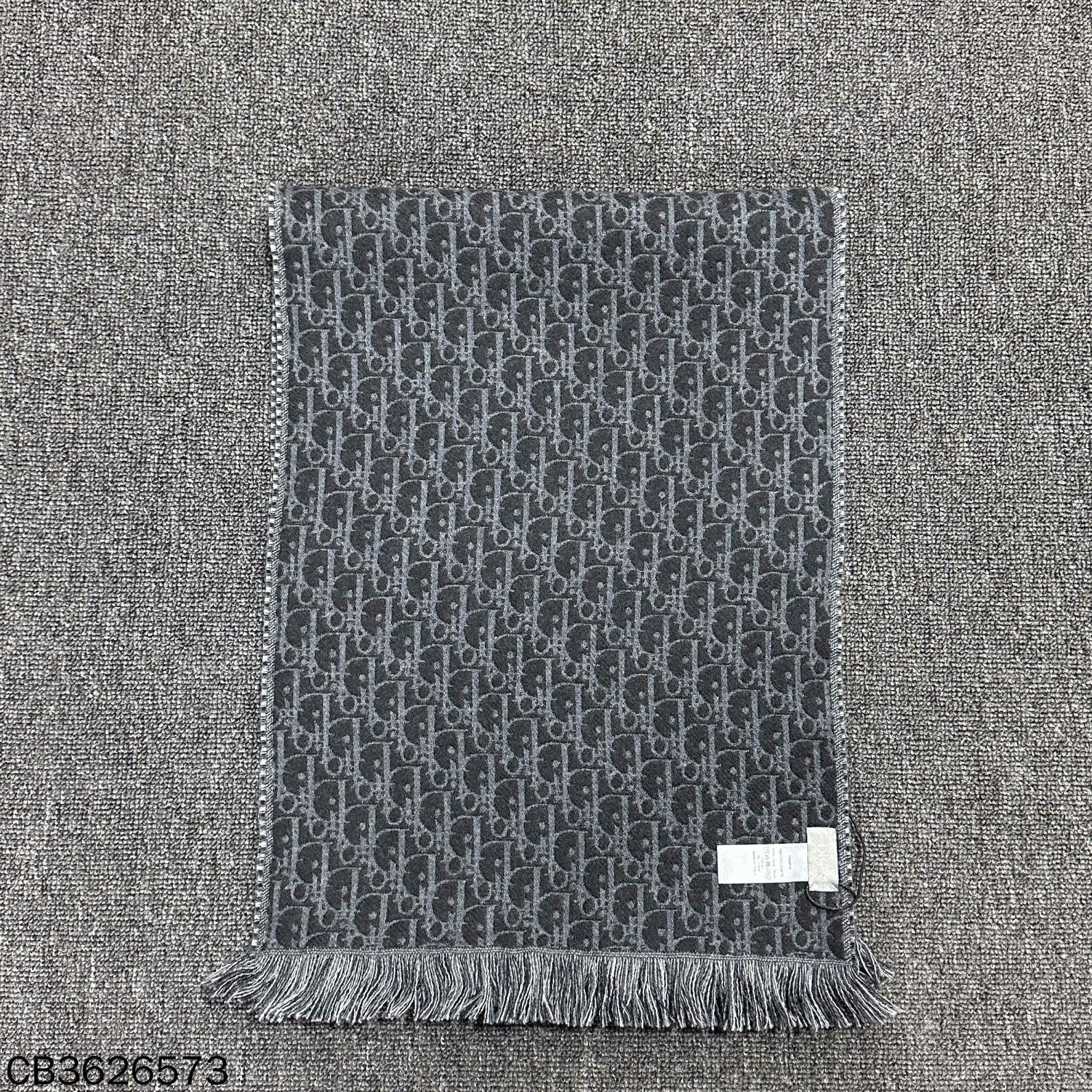 Dior Dior Gray Scarf S Men Size ONE SIZE - 2 Thumbnail