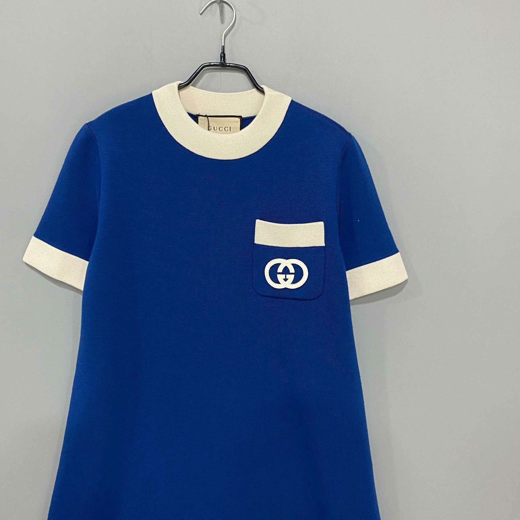 Gucci Gucci Knit Blue Dress M Women Size M / US 6-8 / IT 42-44 - 2 Thumbnail