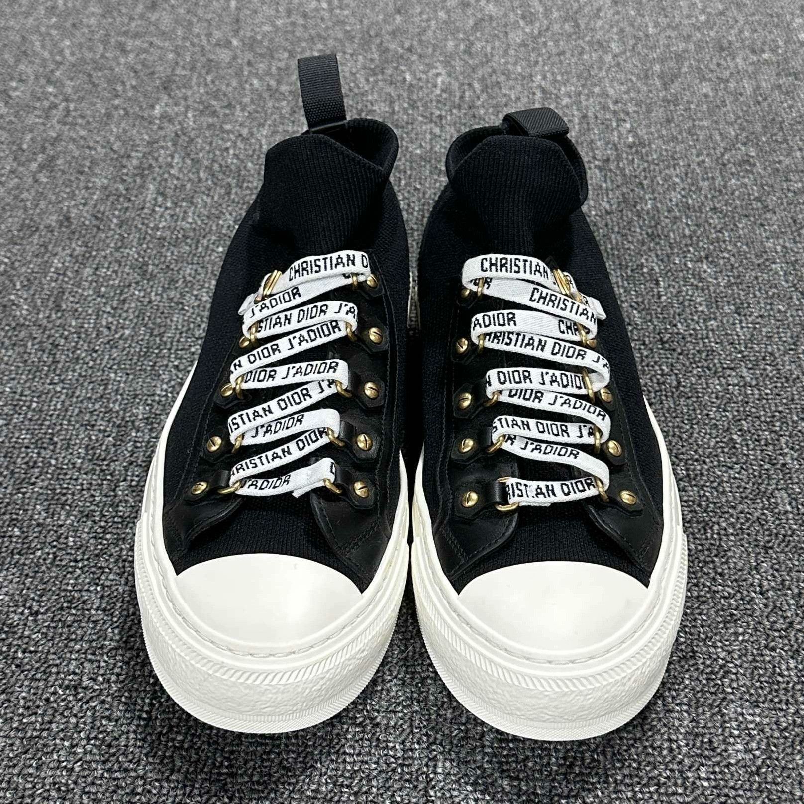 Dior Dior Black Lowtop Sneakers 37.5 Women Size US 6.5 / IT 36.5 - 2 Thumbnail