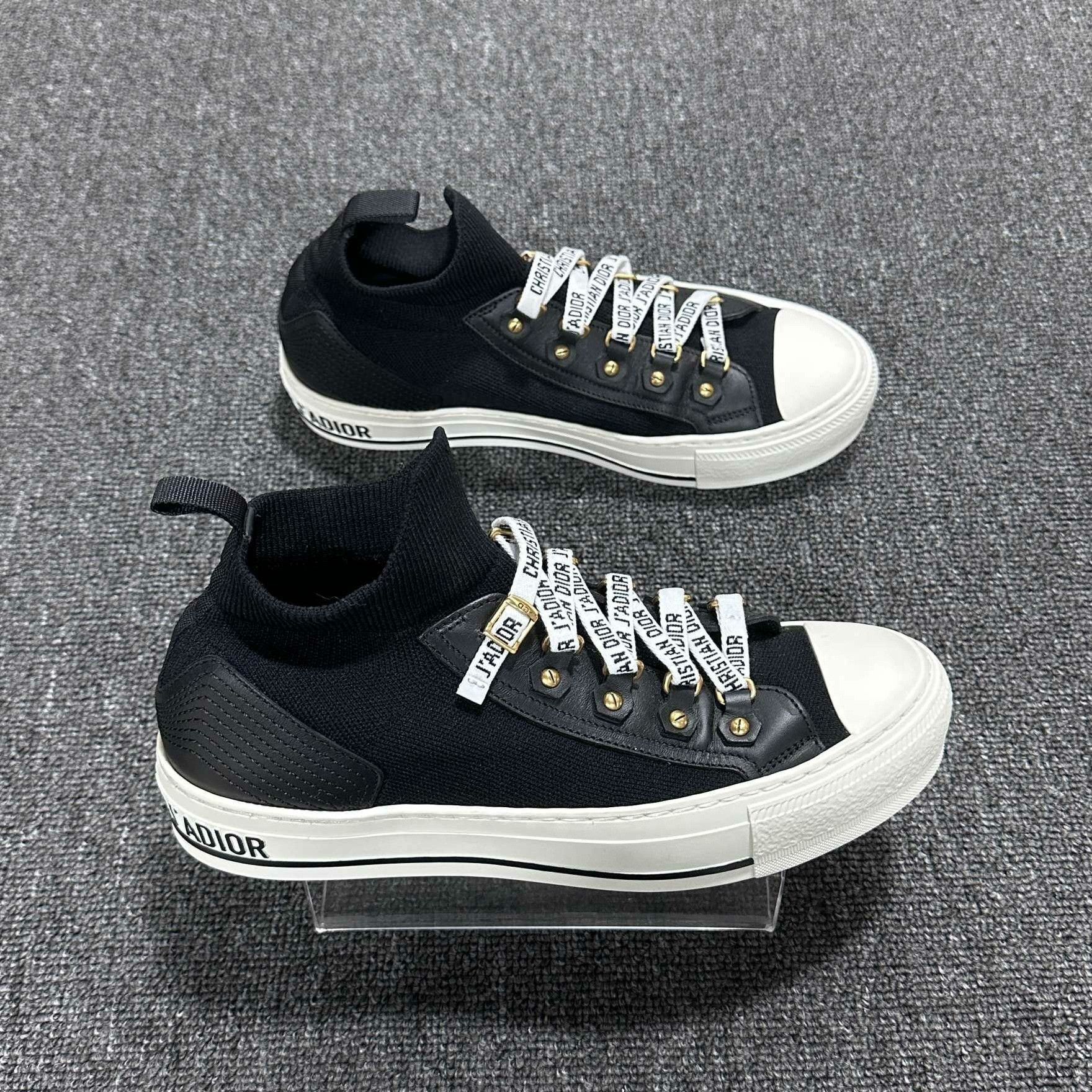 Dior Dior Black Lowtop Sneakers 37.5 Women Size US 6.5 / IT 36.5 - 4 Thumbnail