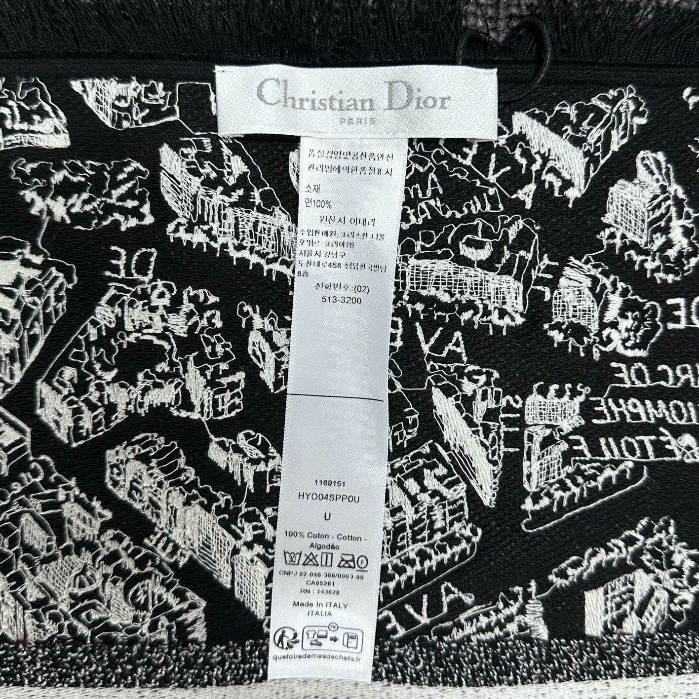 Dior Dior Retro Embroidered Black OS Size ONE SIZE - 4 Thumbnail
