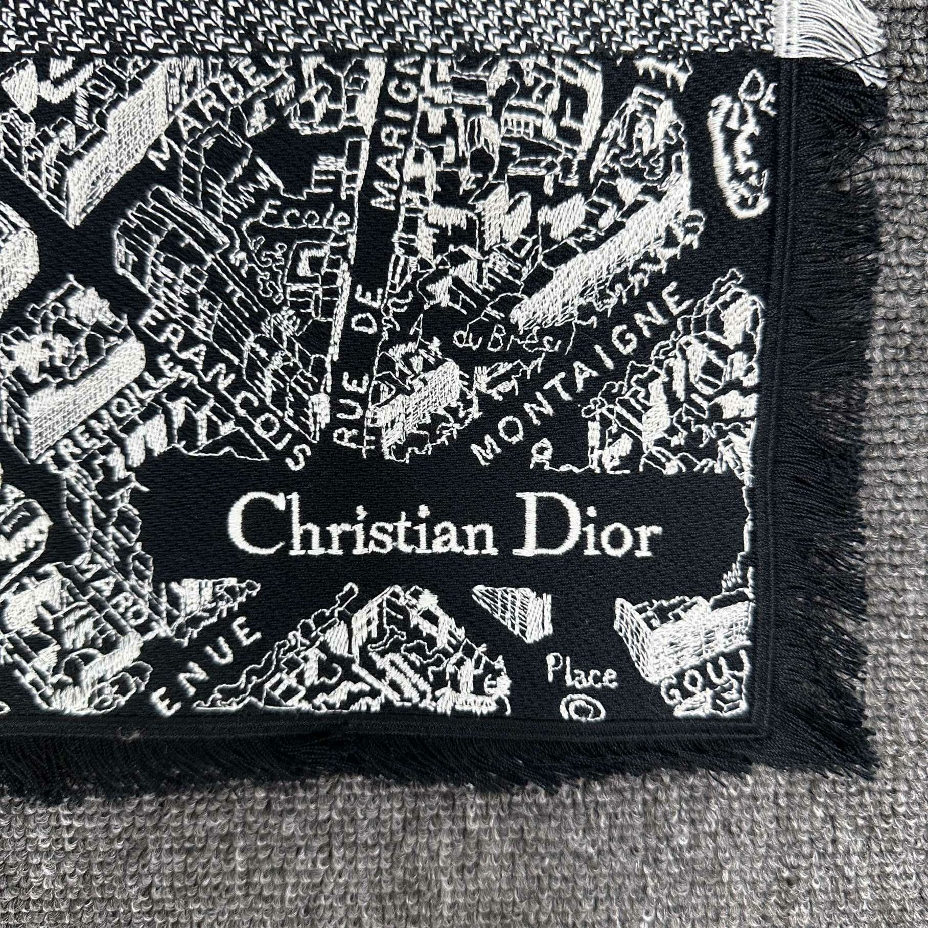Dior Dior Retro Embroidered Black OS Size ONE SIZE - 2 Thumbnail