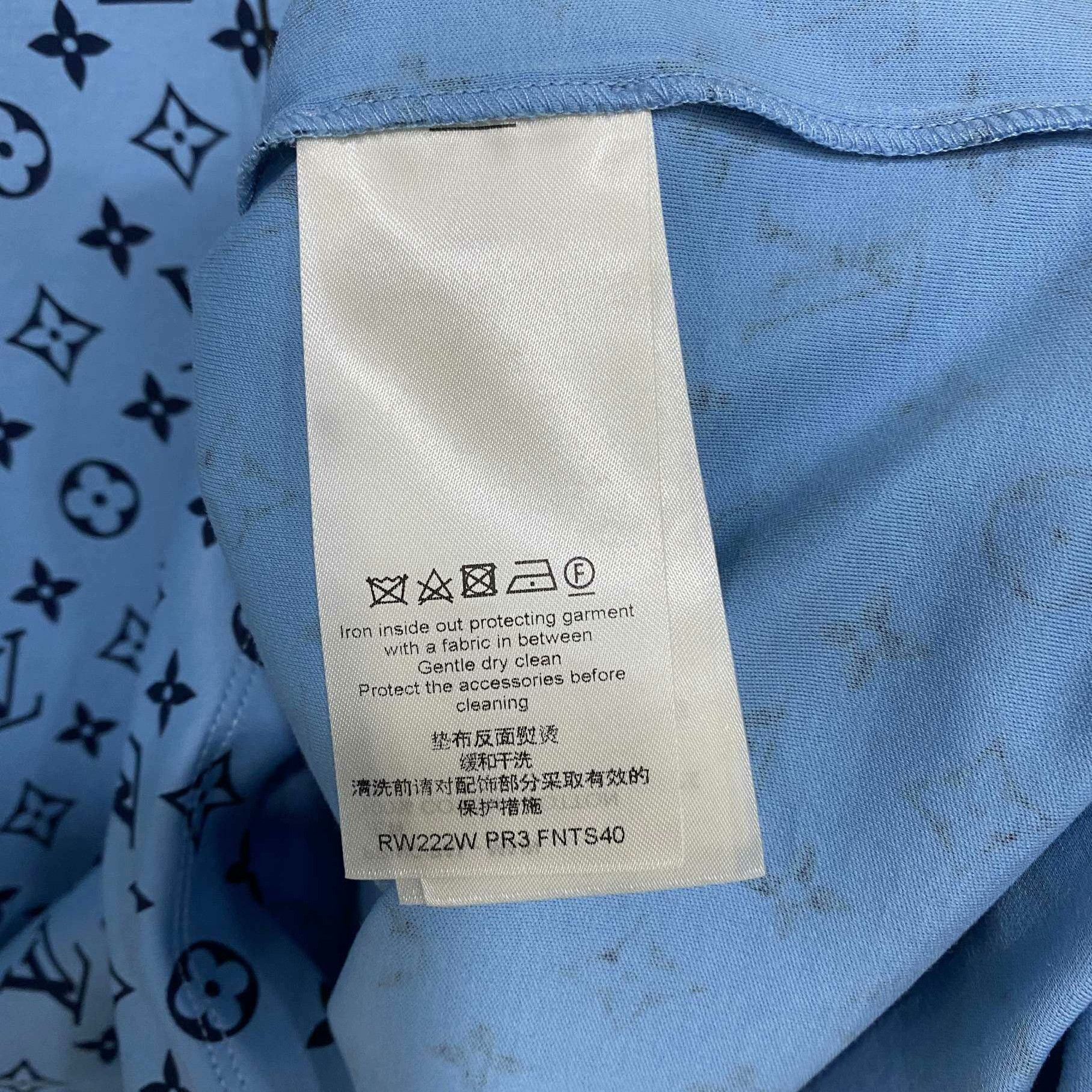 Louis Vuitton Louis Vuitton Blue T-Shirt L Men Size US L / EU 52-54 / 3 - 4 Thumbnail