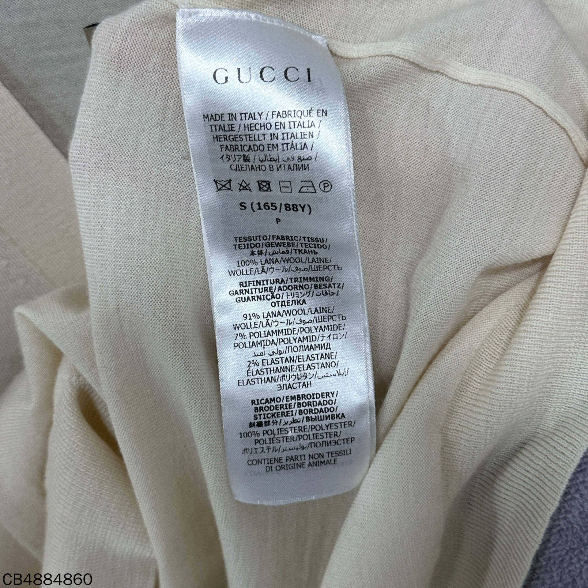 Gucci Gucci Wool Beige Sweater S Women Size S / US 4 / IT 40 - 5 Thumbnail