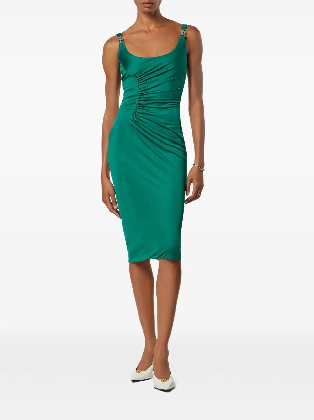 Versace COCKTAIL DRESS RESPONSIBLE VICOSE LIQUID JERSEY Size M / US 6-8 / IT 42-44 - 3 Thumbnail