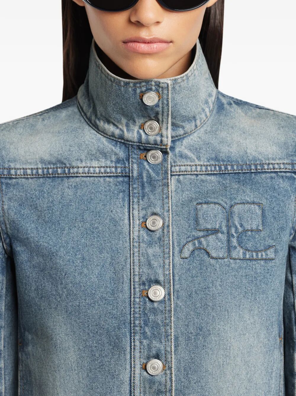Courreges "REEDITION" DENIM JACKET Size M / US 6-8 / IT 42-44 - 2 Thumbnail